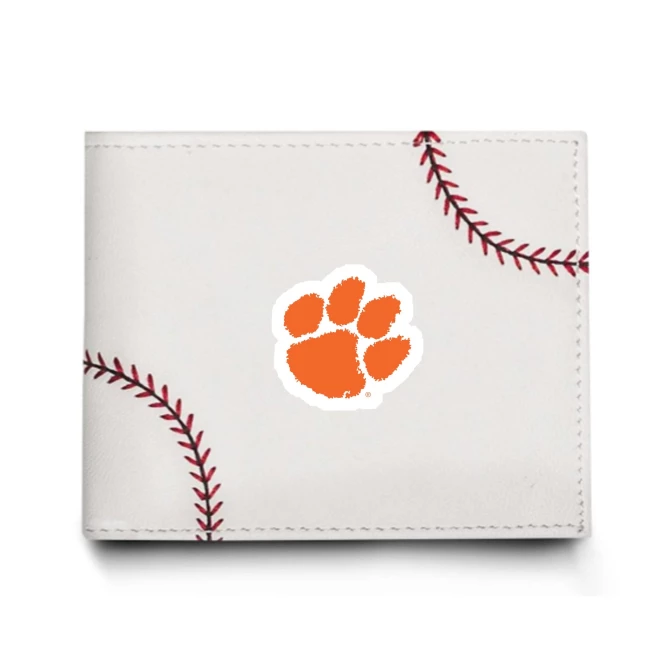Zumer Sport Clemson Tigers Baseball Men's Wallet 1 Zumer Sport Clemson Tigers Baseball Men's Wallet