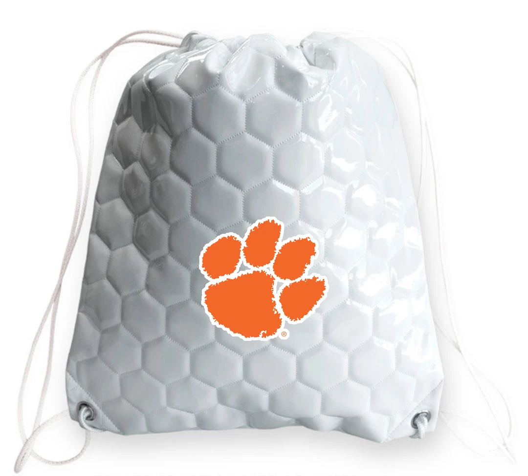 Zumer Sport Clemson Tigers Soccer Drawstring Bag 1 Zumer Sport Clemson Tigers Soccer Drawstring Bag
