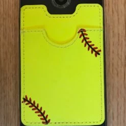 Zumer Sport Softball Stick-On Cellphone Wallet Stick-On Cellphone Wallets