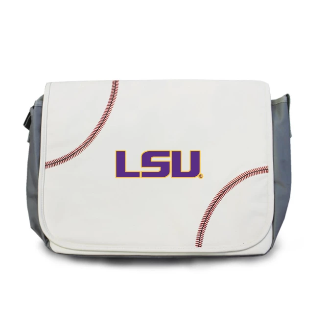 Zumer Sport BAGS LSU Tigers Baseball Messenger Bag 1 Zumer Sport BAGS LSU Tigers Baseball Messenger Bag