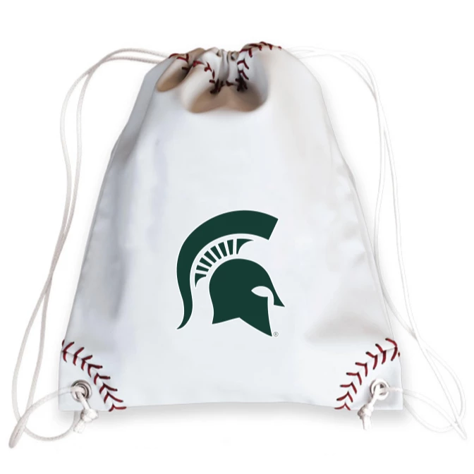 Zumer Sport BAGS Michigan State Spartans Baseball Drawstring Bag 1 Zumer Sport BAGS Michigan State Spartans Baseball Drawstring Bag