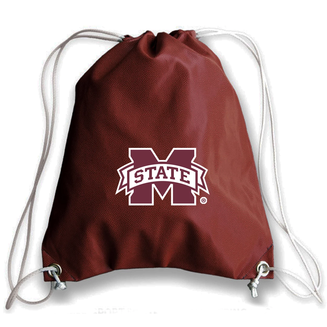 Zumer Sport BAGS Mississippi State Bulldogs Football Drawstring Bag 1 Zumer Sport BAGS Mississippi State Bulldogs Football Drawstring Bag