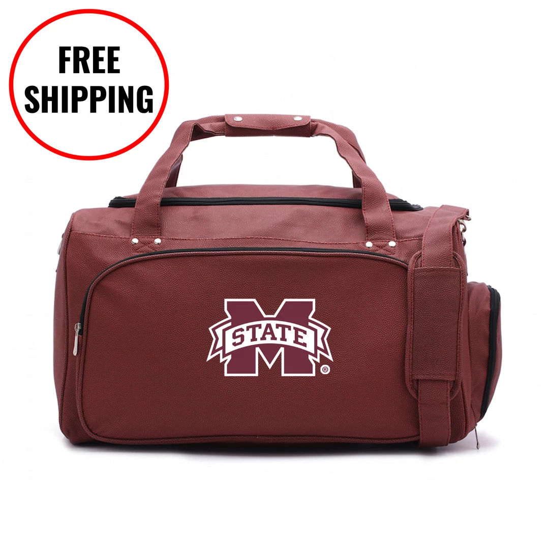Zumer Sport Mississippi State Bulldogs Football Duffel Bag 1 Zumer Sport Mississippi State Bulldogs Football Duffel Bag