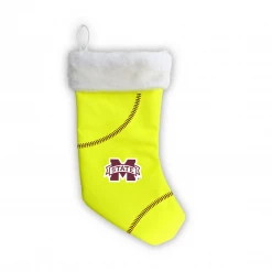 Zumer Sport HOME & OFFICE Mississippi State Bulldogs 18" Softball Christmas Stocking