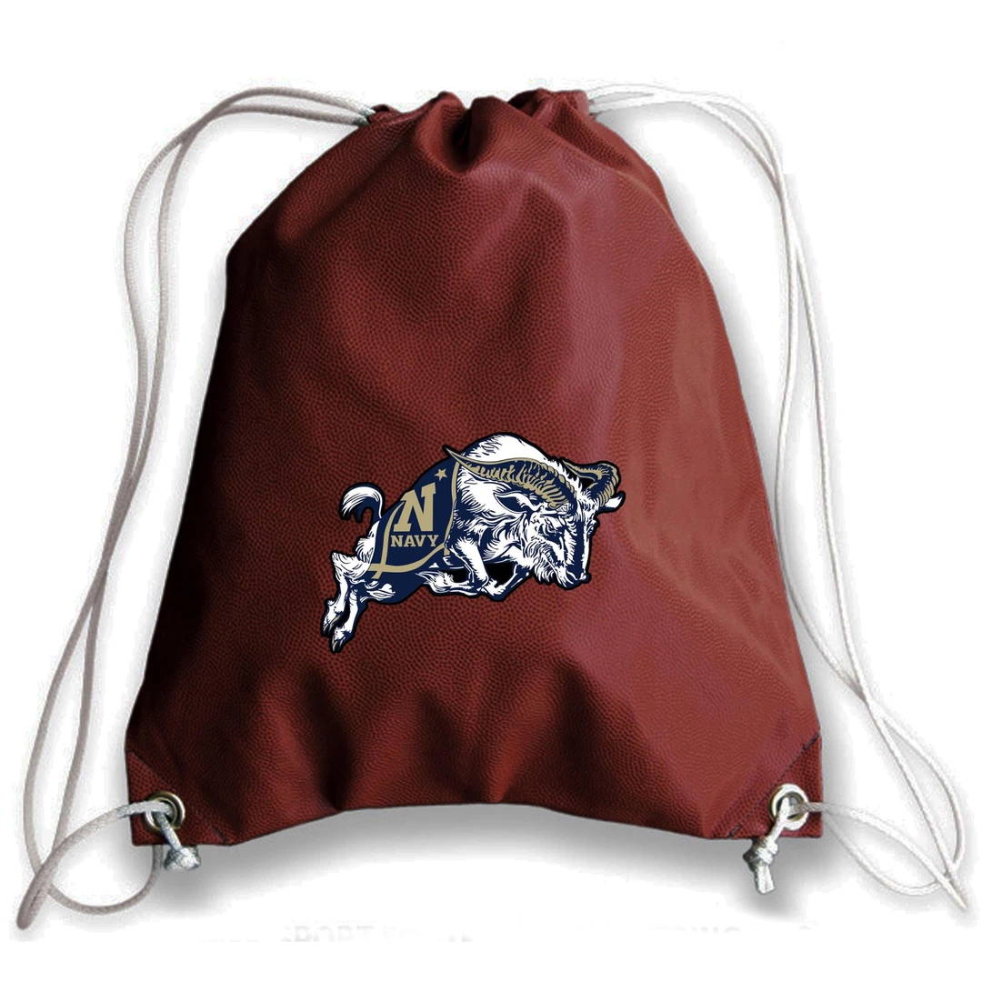 Zumer Sport BAGS Navy Midshipmen Football Drawstring Bag 1 Zumer Sport BAGS Navy Midshipmen Football Drawstring Bag