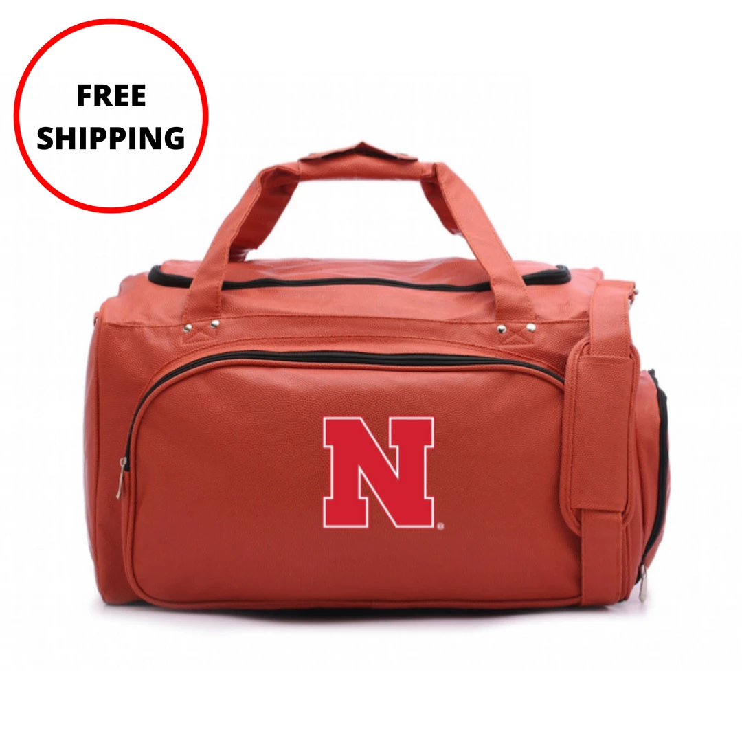 Zumer Sport Nebraska Cornhuskers Basketball Duffel Bag BAGS 1 Zumer Sport Nebraska Cornhuskers Basketball Duffel Bag BAGS