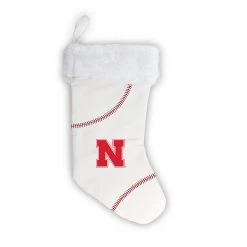 Zumer Sport HOME & OFFICE Nebraska Cornhuskers 18" Baseball Christmas Stocking