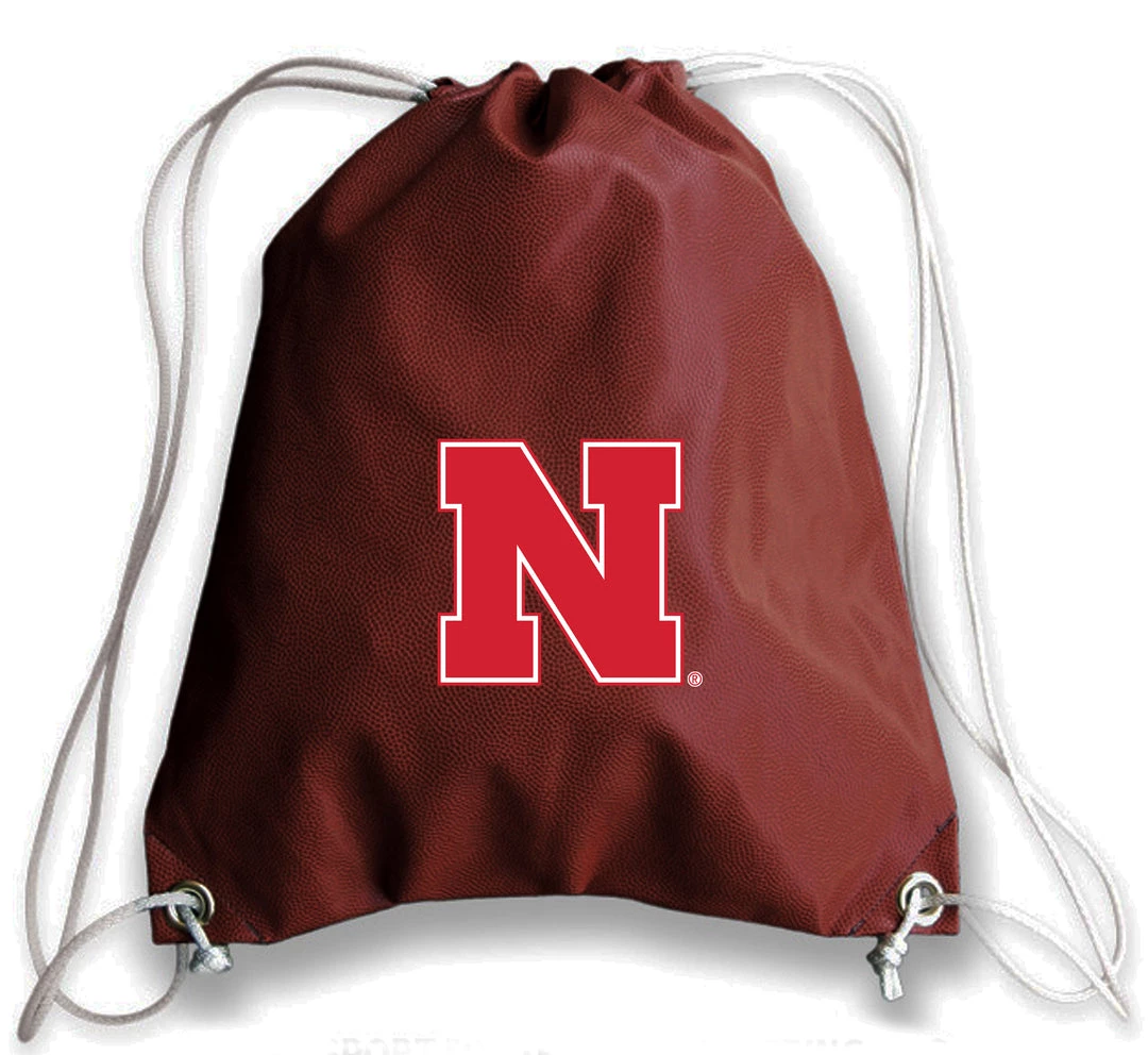Zumer Sport Nebraska Cornhuskers Football Drawstring Bag 1 Zumer Sport Nebraska Cornhuskers Football Drawstring Bag