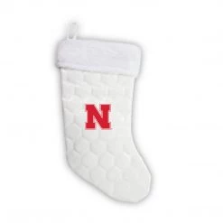 Zumer Sport HOME & OFFICE Nebraska Cornhuskers 18" Soccer Christmas Stocking