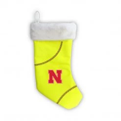 Zumer Sport Nebraska Cornhuskers 18" Softball Christmas Stocking