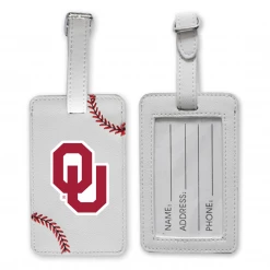 Zumer Sport Oklahoma Sooners Baseball Luggage Tag Luggage Tags