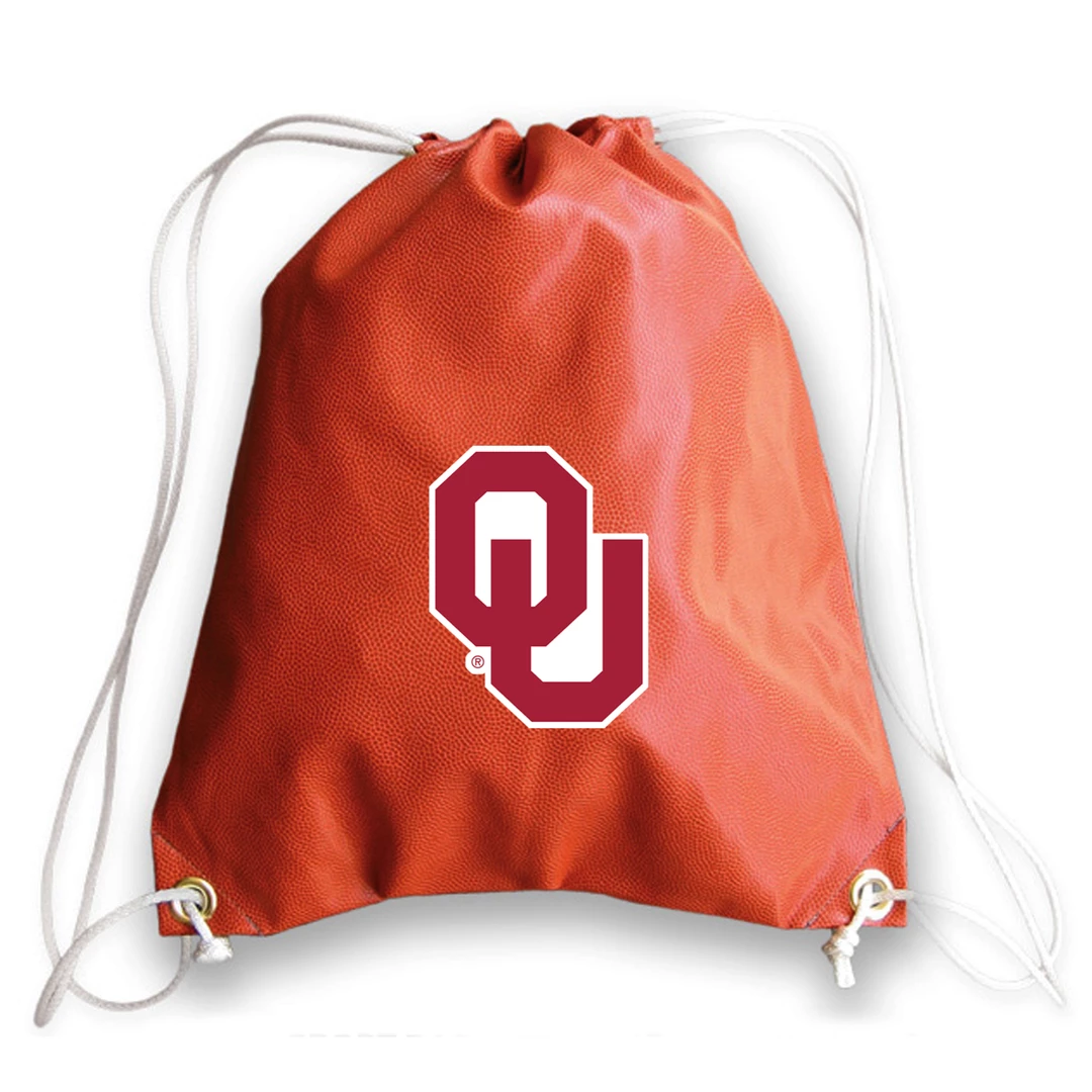 Zumer Sport Oklahoma Sooners Basketball Drawstring Bag 1 Zumer Sport Oklahoma Sooners Basketball Drawstring Bag