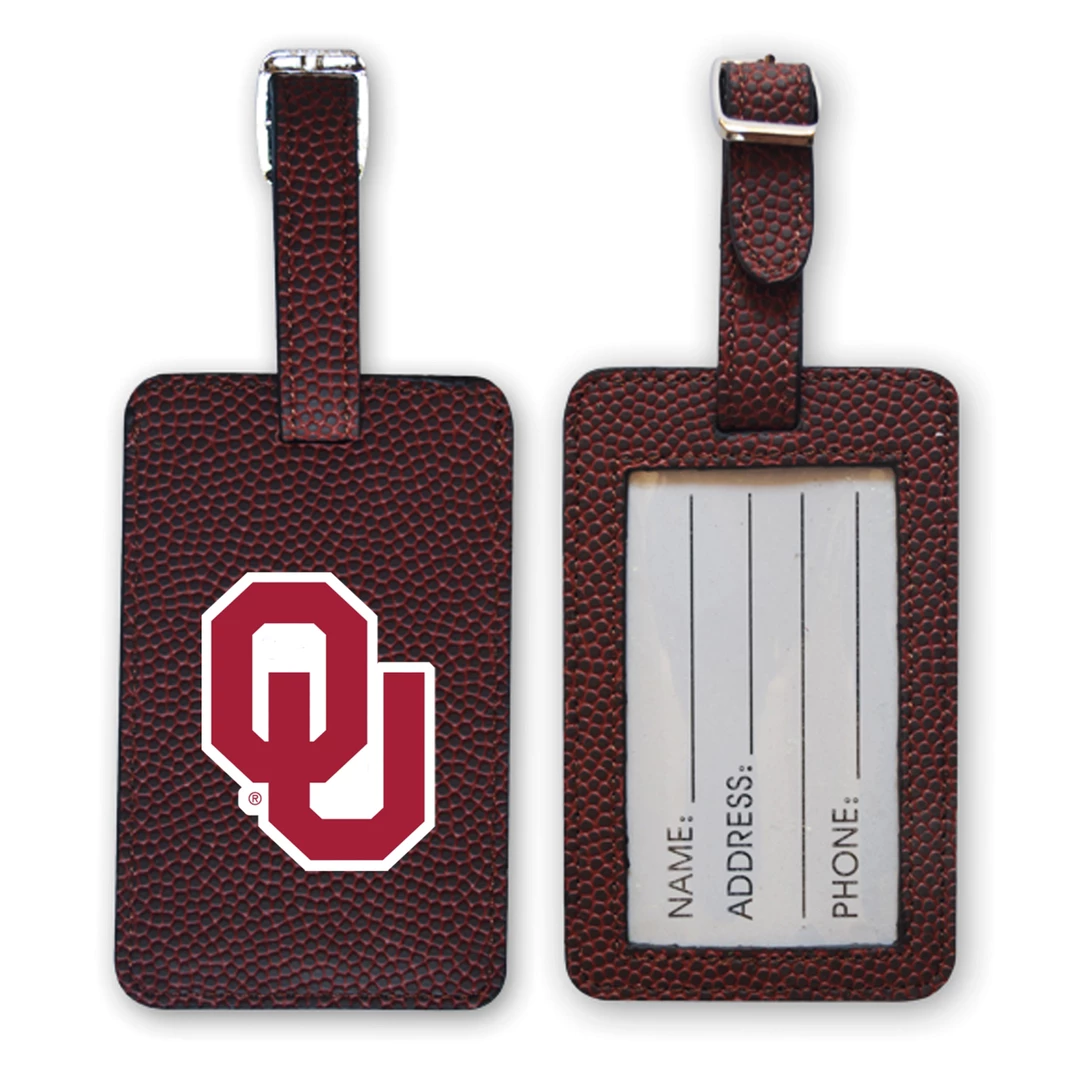 Zumer Sport Oklahoma Sooners Football Luggage Tag 1 Zumer Sport Oklahoma Sooners Football Luggage Tag