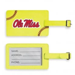 Zumer Sport Ole Miss Rebels Softball Luggage Tag