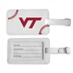 Zumer Sport Luggage Tags Virginia Tech Hokies Baseball Luggage Tag