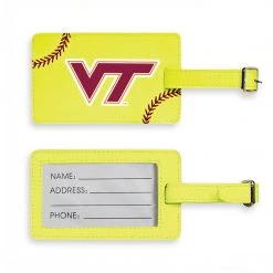 Zumer Sport Luggage Tags Virginia Tech Hokies Softball Luggage Tag