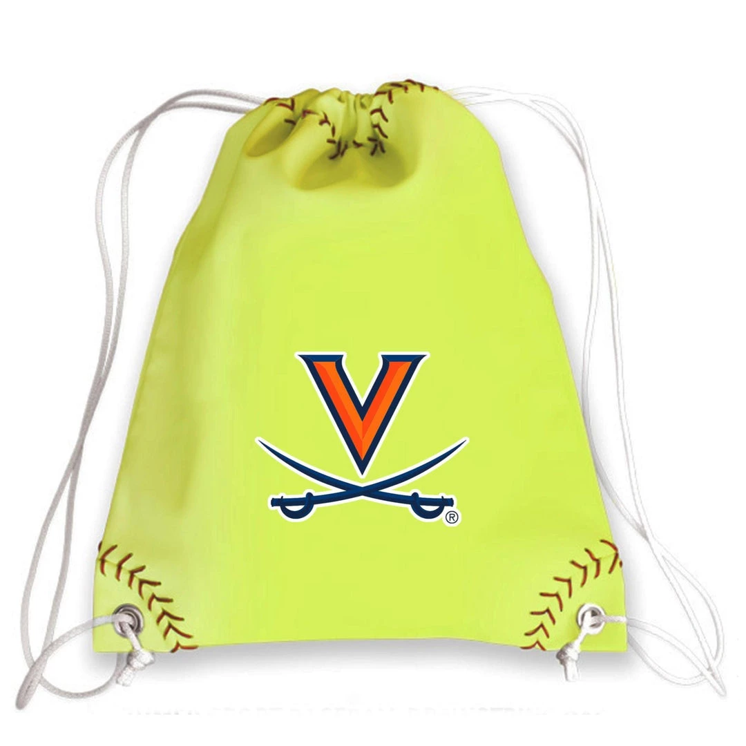 Zumer Sport BAGS Virginia Cavaliers Softball Drawstring Bag 1 Zumer Sport BAGS Virginia Cavaliers Softball Drawstring Bag