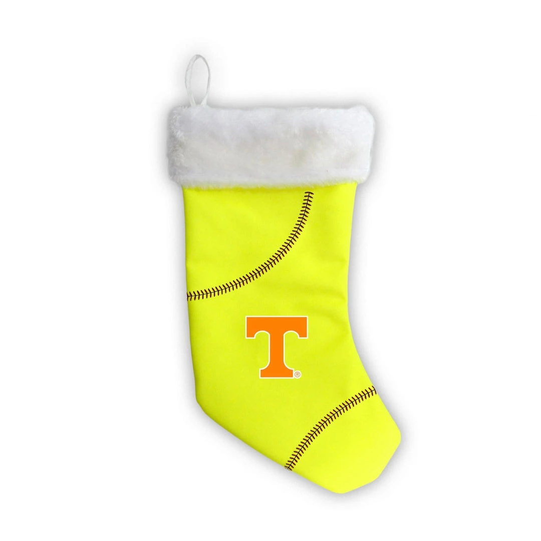 Zumer Sport HOME & OFFICE Tennessee Volunteers 18" Softball Christmas Stocking 1 Zumer Sport HOME & OFFICE Tennessee Volunteers 18" Softball Christmas Stocking