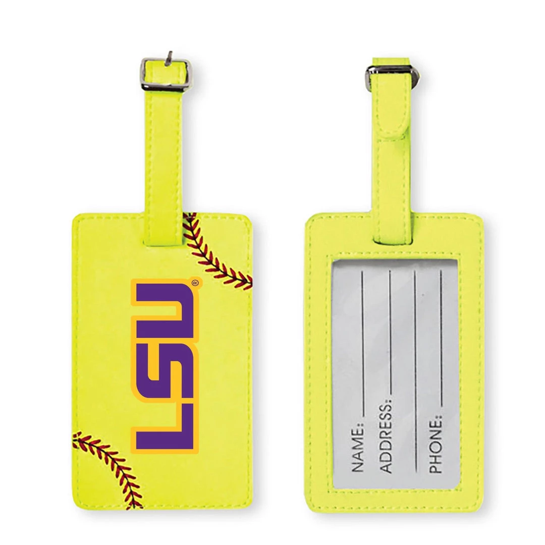Zumer Sport Luggage Tags LSU Tigers Softball Luggage Tag 1 Zumer Sport Luggage Tags LSU Tigers Softball Luggage Tag