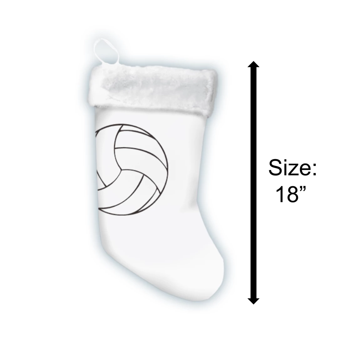 Zumer Sport 18" Volleyball Christmas Stocking 5 Zumer Sport 18" Volleyball Christmas Stocking