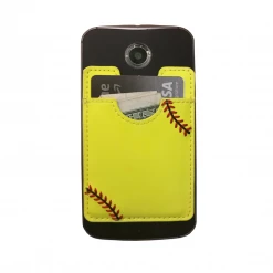 Zumer Sport Softball Stick-On Cellphone Wallet Stick-On Cellphone Wallets