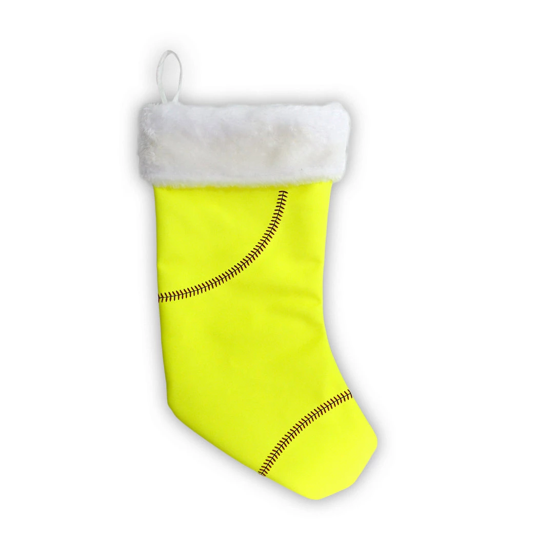 Zumer Sport HOME & OFFICE 18" Softball Christmas Stocking 1 Zumer Sport HOME & OFFICE 18" Softball Christmas Stocking